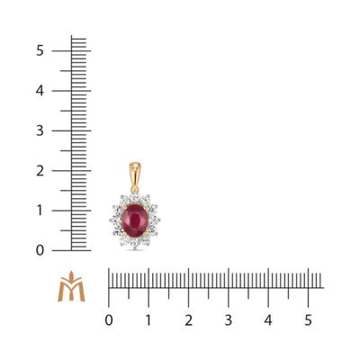 Өнгөт сапфир ба рубинтай кулон P01-L-35022-MIX         73535672                        