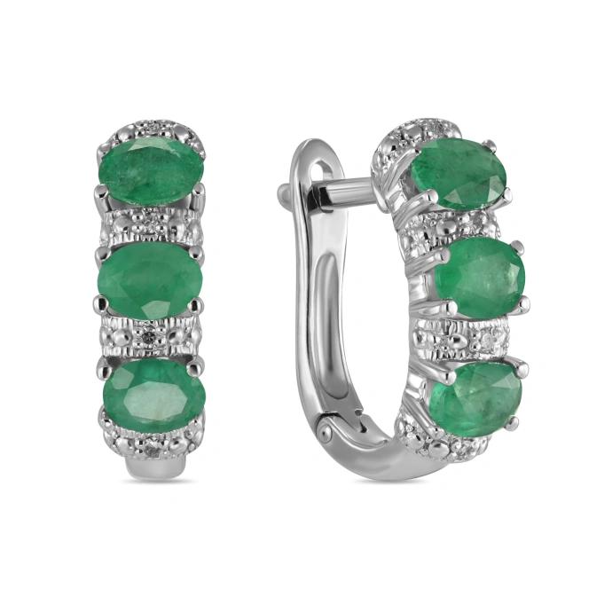 Бриллиант ба Маргадтай ээмэг E01-BS-0052-EM             68955926                        