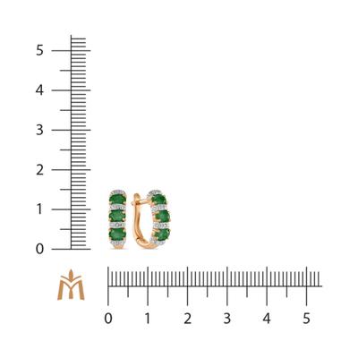 Бриллиант ба Маргадтай ээмэг E01-BS-0052-EM             68955926                        