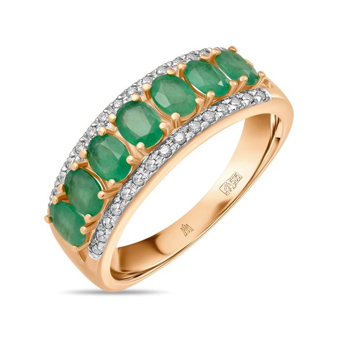 Бриллиант ба изумрудтай бөгж R01-34095-EM       73767661