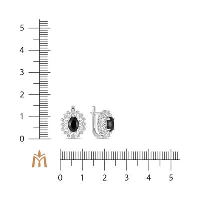 Бриллиант ба өнгөт сапиртай ээмэг E01-34094-SC         73297387                        