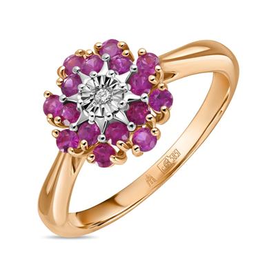Бриллиант ба рубинтай бөгж R01-35418-RU         73421550                        