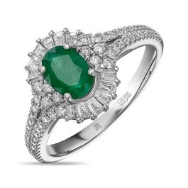 Бриллиант ба изумрудтай бөгж R2022-EMP-0025-EM    67827025                        