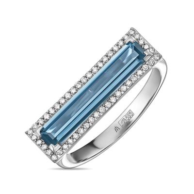 Бриллиант ба Лондон топазтай бөгж R178-R-42294-013LB      67714002        