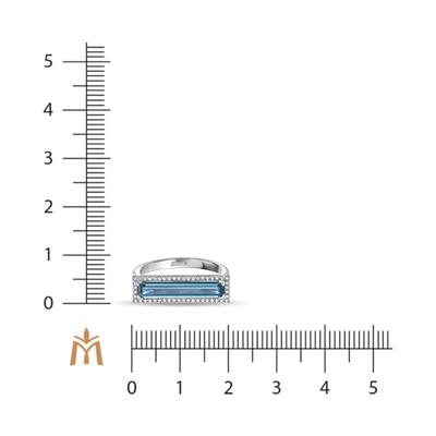 Бриллиант ба Лондон топазтай бөгж R178-R-42294-013LB      67714002        