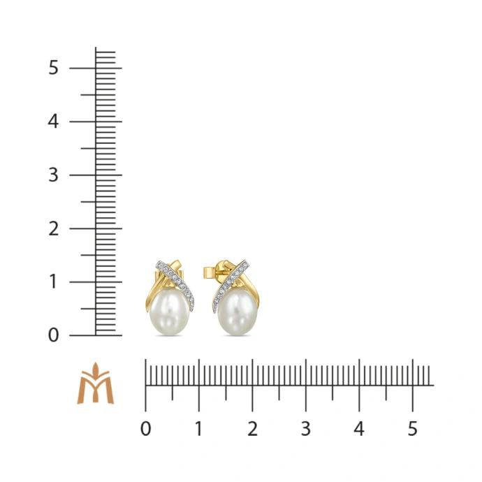 Бриллиант ба сувдантай ээмэг E755-NM-0003              67697265                       