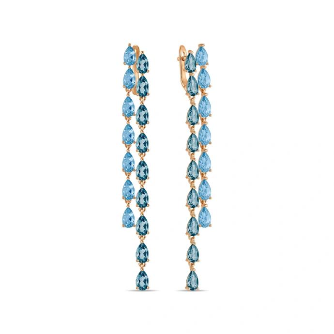 Топаз ба Лондон топазтай ээмэг E01-59823-MIX   73554511                      