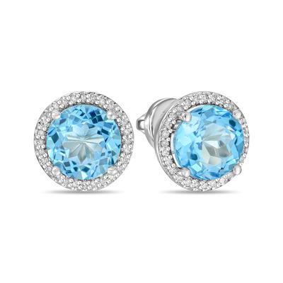 Топаз ба Алмазтай ээмэг  E01-0641BT