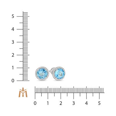 Топаз ба Алмазтай ээмэг  E01-0641BT