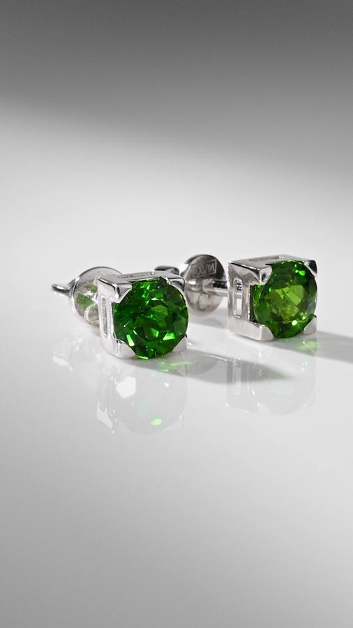 Серьги с хромдиопсидами E2091-2603815XP2     67999230