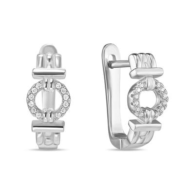 Куб циркон бүхий ээмэг E2036-SL-5310 · MIUZ DIAMONDS MONGOLIA