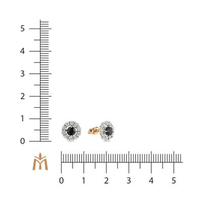 Бриллиант ба өнгөт сапиртай ээмэг E01-L-34869-SC       73400902                        