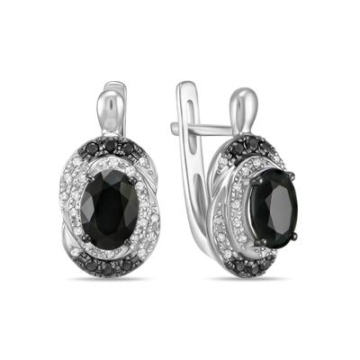 Бриллиант ба өнгөт сапиртай ээмэг E2018-ER03059AHS-R17            67726017 