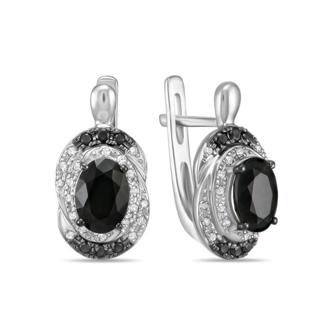 Бриллиант ба өнгөт сапиртай ээмэг E2018-ER03059AHS-R17            67726017 