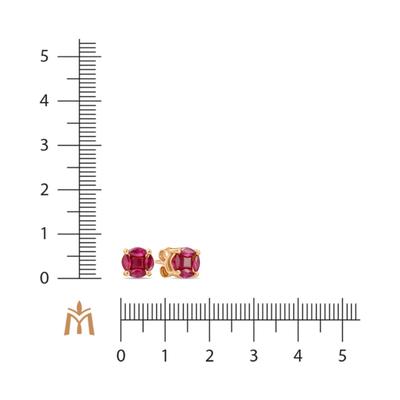 Рубинтай ээмэг E01-34265-RU    73456828 ,73456819    