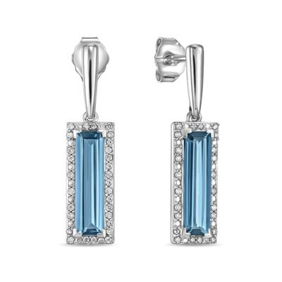 Бриллиант ба Лондон топазтай ээмэг E178-E16447-013LB    67713901               