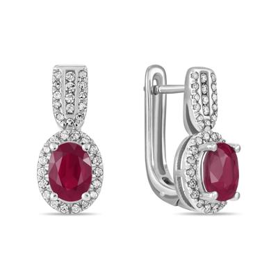 Бриллиант ба  рубинтай ээмэг E01-35858RO         73554260                   