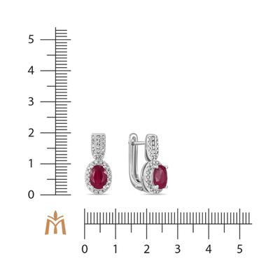 Бриллиант ба  рубинтай ээмэг E01-35858RO         73554260                   