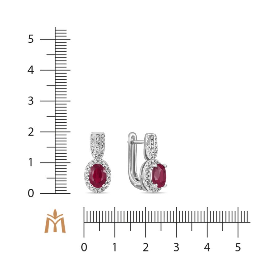 Бриллиант ба  рубинтай ээмэг E01-35858RO         73554260                   