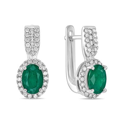       Бриллиант ба изумрудтай ээмэг  E01-35858EM     73772187