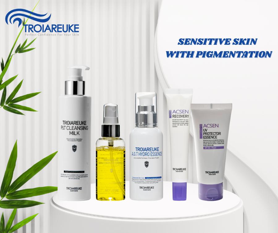 Sensitive skin with pigmentation