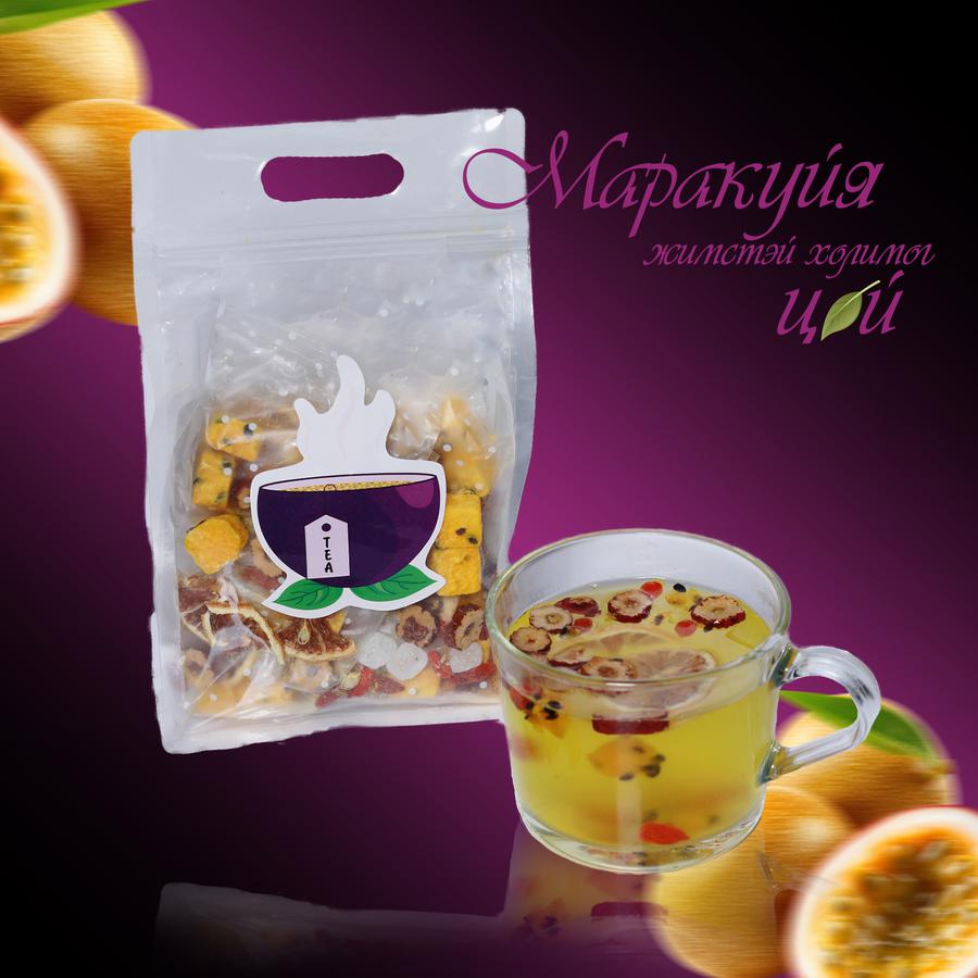 Маракуйяа жимстэй холимог цай