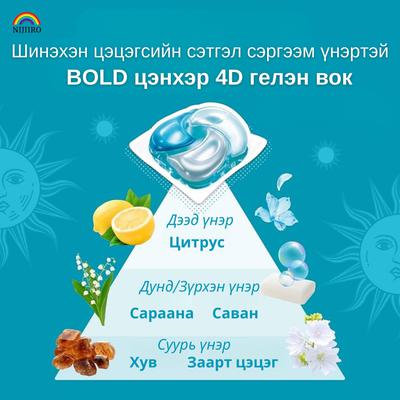 Bold цэнхэр 4D гелэн вок