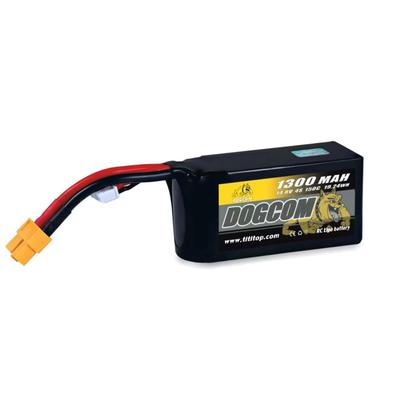 DOGCOM 1300mAh 4S 14.8V 150C LiPo Battery - XT60