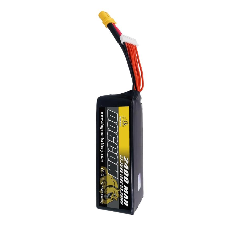 DOGCOM 2400mAh 150C 22.2V 6S FPV LiPo Battery