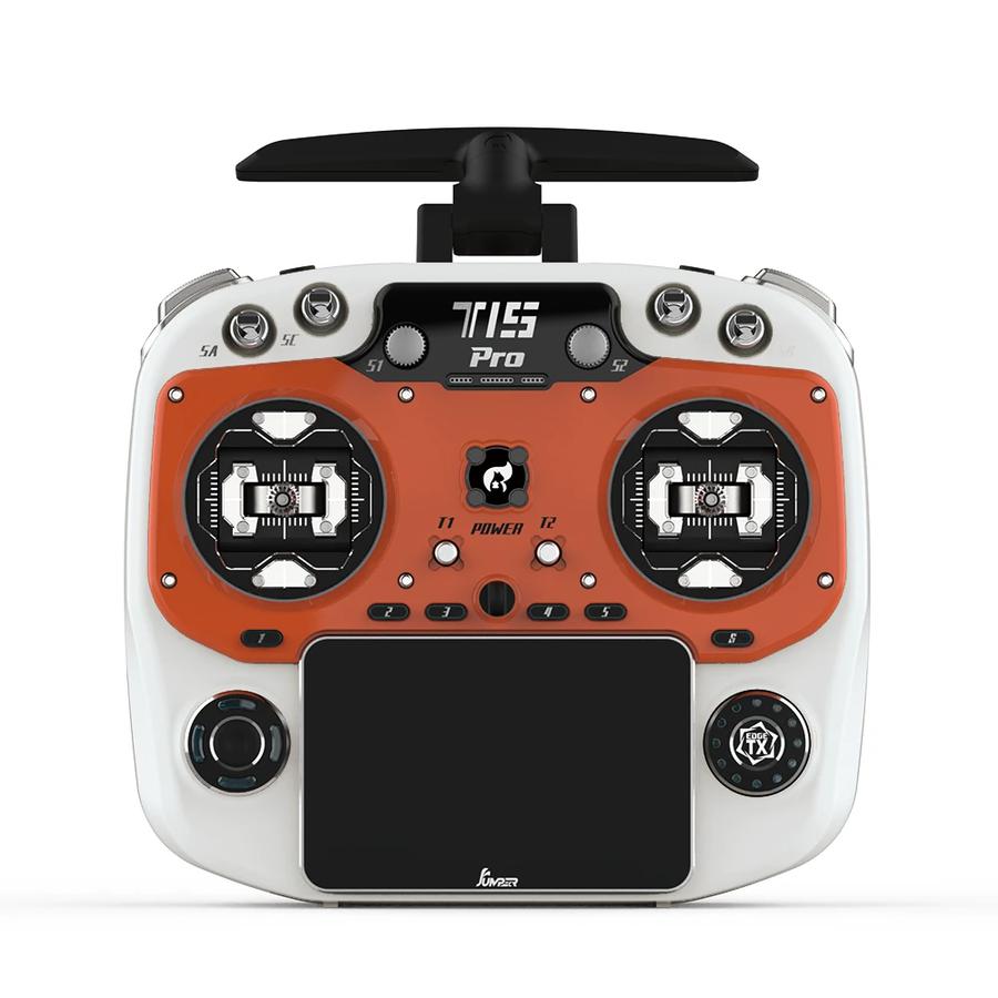JumperRC T15 Pro ELRS 2.4GHz Hall Sensor/FPG RDC90 Gimbal Radio Transmitter 3.5" Touchscreen 1000mW EdgeTX For FPV Racer Drone RC Airplane - Black HALL