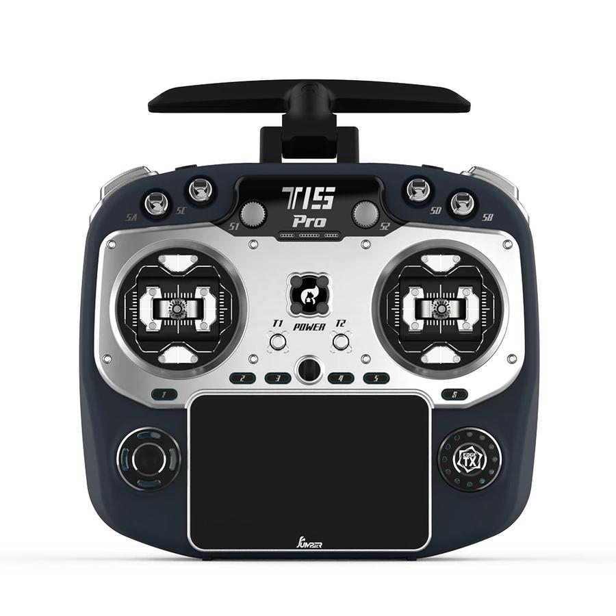 JumperRC T15 Pro ELRS 2.4GHz Hall Sensor/FPG RDC90 Gimbal Radio Transmitter 3.5" Touchscreen 1000mW EdgeTX For FPV Racer Drone RC Airplane - Black HALL