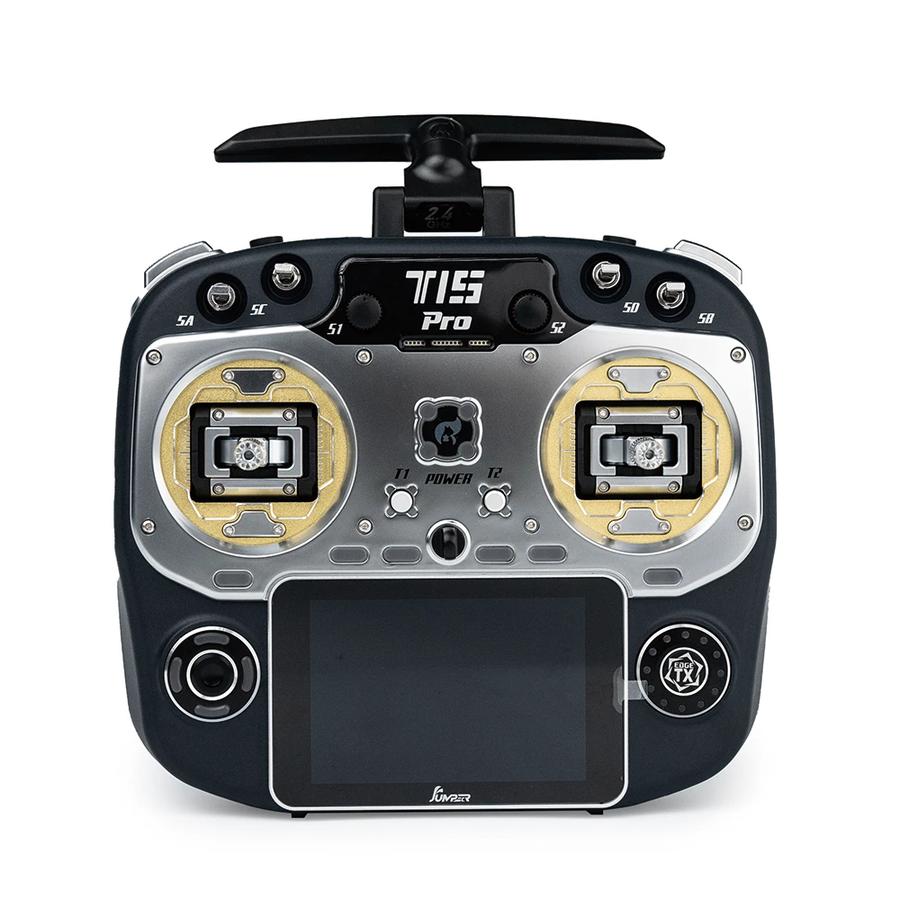 JumperRC T15 Pro ELRS 2.4GHz Hall Sensor/FPG RDC90 Gimbal Radio Transmitter 3.5" Touchscreen 1000mW EdgeTX For FPV Racer Drone RC Airplane - Black HALL