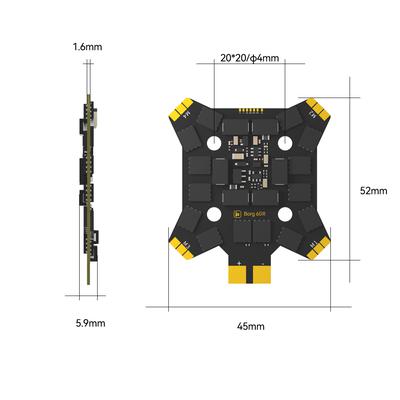 iFlight Borg 5S RX Stack (60R 4-IN-1 ESC) Уралдааны дрон
