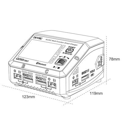 SkyRC Q200neo 4x 50/100W Цэнэглэгч