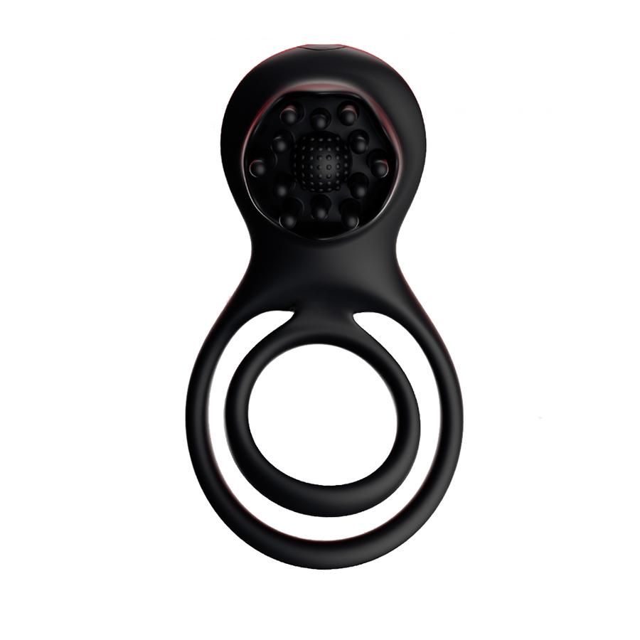Black Rose Vibration Lock Ring