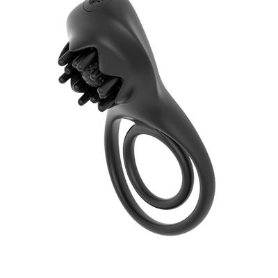 Black Rose Vibration Lock Ring