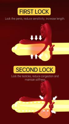 Jaguar Rose Double Vibration Locking Ring