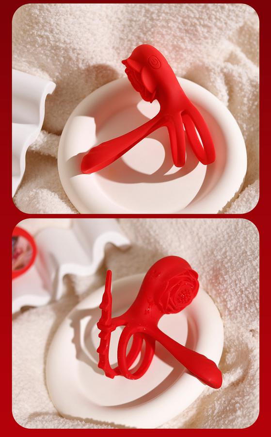 Jaguar Rose Double Vibration Locking Ring