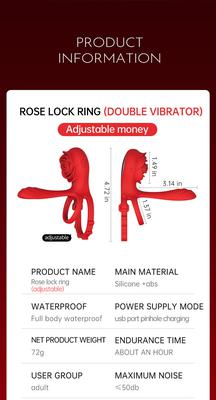 Jaguar Rose Double Vibration Locking Ring