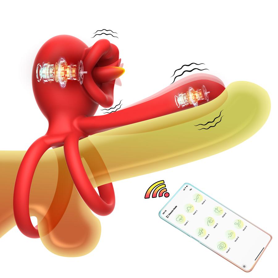 Tongue Licking Cock Ring