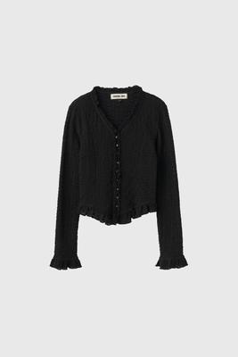 Lace frill blouse