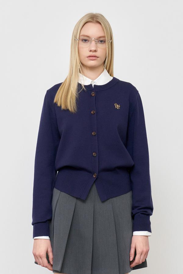 Essential Crewneck Cardigan