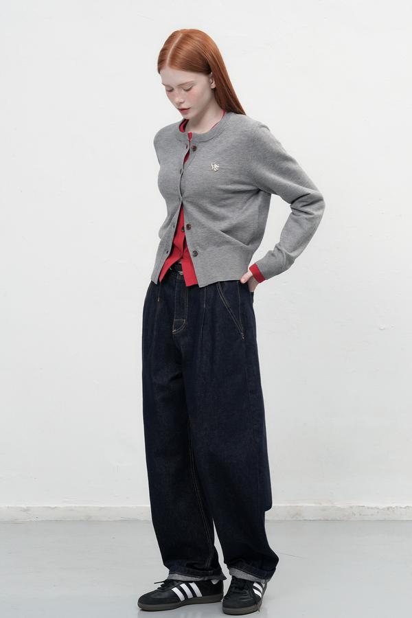  Essential Crewneck Cardigan