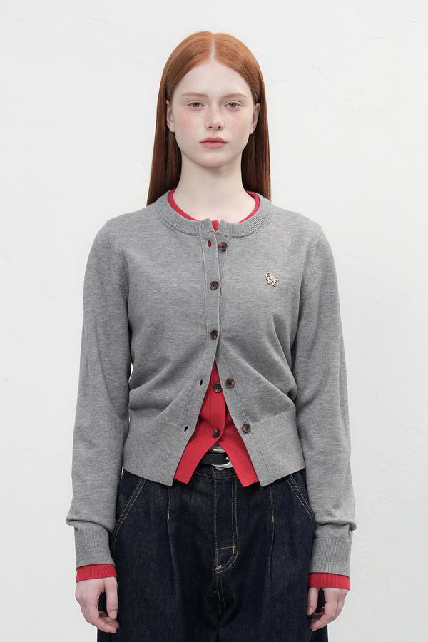  Essential Crewneck Cardigan