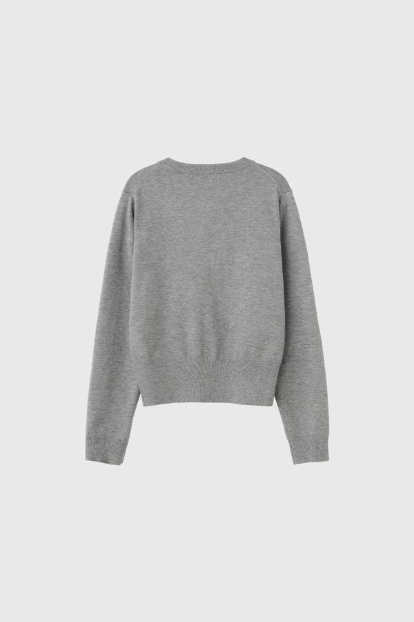  Essential Crewneck Cardigan
