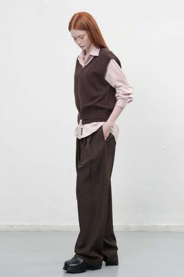 Double-layer loose-fit vest