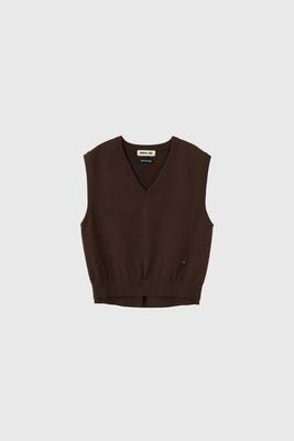 Double-layer loose-fit vest
