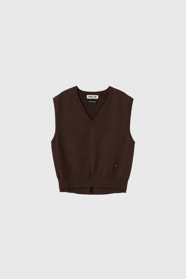Double-layer loose-fit vest
