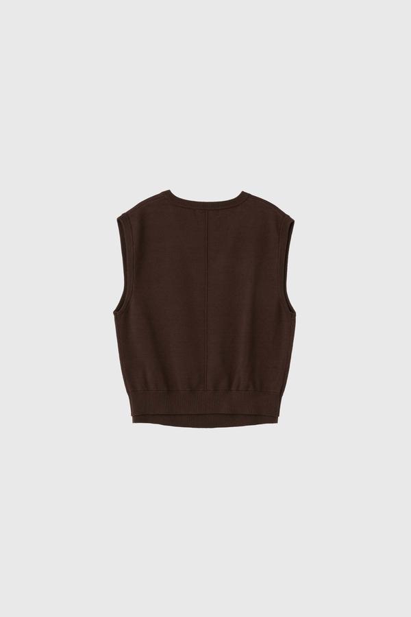 Double-layer loose-fit vest