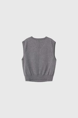 Double-layer loose-fit vest
